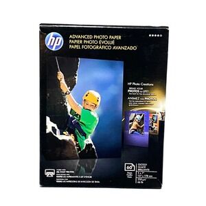 HP Advanced Photo Paper 5x7 Glossy 60 Sheets Q8690A Inkjet Printer Paper New